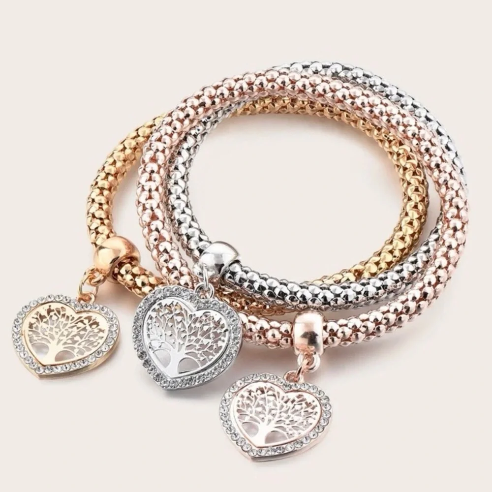 ⭐️RESTOCK⭐️NEW! Gold / Silver / Rose Gold & CZ Tree 🌳 of Life Bracelets - Picture 5 of 8